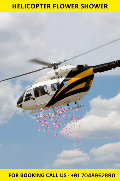 Flower Dropping By helicopter
